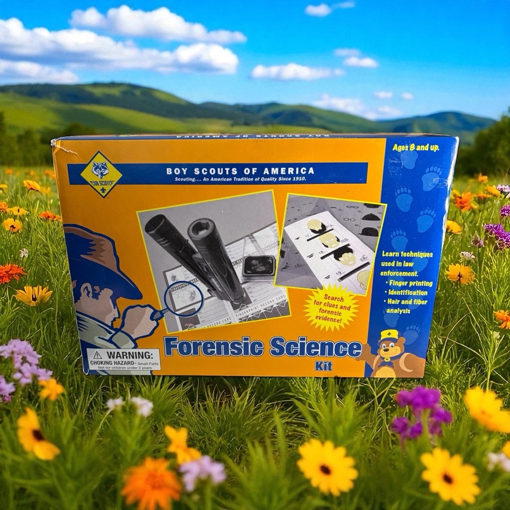 Boy Scouts America Forensic Science Kit Cub Scouts Age 8 Up Finger Printing ID